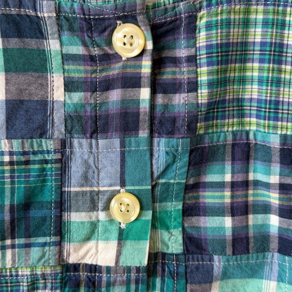 Orvis Madras Patchwork Plaid Lightweight Jacket S… - image 4